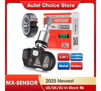 Sensori Autel MX Sensore press-in 2in1 Frequenza 315 MHz + 433 MHz Sensore TPMS sostitutivo 4pcs Sensors