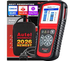 Autel AutoLink AL519 Scanner OBD2 Motore di Controllo Modalità 6 Avanzato Lettore di Codici, Strumento Diagnostico Universale per Auto con Controllo Smog con un Clic,Versione Aggiornata di AL319