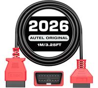 Autel Cavo Prolunga OBD2 3.3 Piedi/1M, Cavo Prolunga Diagnostico OBDII Maschio a Femmina a 16 Pin, Adattatore Cavo OBD2 per Strumento Scansione OBD2 Compatibile con Tutti i Veicoli OBD2