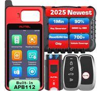 Autel Diagnosi Auto MaxiIM KM100 (X) Programmatore Chiavi, 2025 Uguale al Strumenti Programmazione KM100 KM100E, Apprendi OBD, APB112 Integrato, Strumento Scansione Auto Lite di IM508S IM608 PRO 2