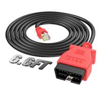 Autel Enet OBD 2 Cavo per Codifica BMW Serie F G 6.6 Piedi/ 2M, Cavo Interfaccia Ethernet a OBD II OBDII, compatibile con Software BMW E-SYS ICOM ISTA+, Funzione Nascosta Programmazione/Aggiornamento