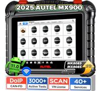 Autel MaxiCheck MX900, 2025 V2.0 Strumento Diagnostico Bidirezionale, Più Recente di MaxiCOM MK900 MK808S MX808S MS906, CAN FD & DoIP, 3000+ Test Attivi, 40+ Servizi come MP900, Tutti Sistemi, 11OS