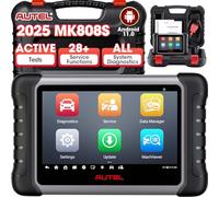 Autel MaxiCOM MK808S Diagnosi Auto: 2025 Strumento Bidirezionale come MX808S MK808BT Pro MK808K-BT Funzionalità come MK900BT, 28+ Service, Altro Test Attivo, Tutti Sistemi OE, Codice Iniezione, 11 OS