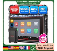 Autel MaxiCOM MK900BT Strumenti diagnostici per auto Scanner OBD2 2025 40+ Servizio 3K+ Test attivi Tutti Sys FCA Renault SGW Fino di MK900