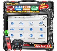 Autel MaxiCOM MK906 Pro OBD2 Auto Diagnostica con MV108S, 2026 Nuovo Modello MS906 Pro MS906BT MP900BT, Codifica ECU come Elite II MK908P, Scanner Bidirezionale, 36+ Servizi, Sis Completo, ScanAuto2.0