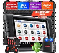 Autel MaxiDAS DS808S-BT KIT, Più 11 Adattatori [€180], Android 11, Modello Più Recente di MP808BT PRO MP808S DS808, Codifica ECU & Strumento Scansione Bidirezionale come MS906 PRO MS906BT, 32+ Servizi
