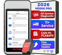 Autel MaxiDIAG MD906 PRO Diagnosi Auto, Scanner OBD2 per Sistemi Completi MD906PRO 2026, Bluetooth Lite di MaxiCOM MK808S MX808S, Uguale a MD909 PRO, CAN FD, 11 Servizi, Nessun Costo Abbonamento