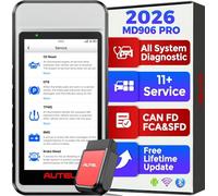 Autel MaxiDIAG MD906 PRO Diagnosi Auto, Scanner OBD2 per Sistemi Completi MD906PRO 2026, Bluetooth Lite di MaxiCOM MK808S MX808S, Uguale a MD909 PRO, CAN FD, 11 Servizi, Nessun Costo Abbonamento