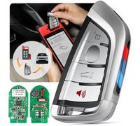 Autel MaxiIM Chiave Grezza IKEYBW004AL, Ricambio Programmabile Qualità OE per BMW, 4 Pulsanti, Telecomando 40M, Dual Band, Apprendimento OBD, Compatibile con Autel KM100 IM508S IM608 PRO II