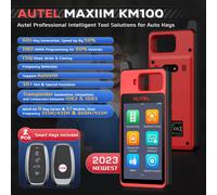 Autel MaxiIM KM100 Strumento immobilizzatore di programmazione portachiavi 2 pezzi Autel IKEY per la generazione di chiavi anni '60 OBD IMMO Apprendimento chiave su 99% auto key tool