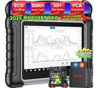 Autel MaxiPRO MP808BT PRO Diagnosi Auto, Scanner Bidirezionale Aggiornamento 2 Anni, Fino a MK900BT MK900 MK808BT PRO MK808S MX900 MX808S, Codifica ECU come MS906 Pro, 30+ Reset, Guida VAG, OE All SYS