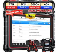 Autel MaxiPRO MP900 KIT Valigia diagnostica Auto, 2026 Plus Recente Modello MP900E, MP808BT PRO & MP808S, Codifica ECU & Bidirezionale come MS906 PRO MP900BT, 11 Cavi OBD1, 40+ Reiniziali, 150+ Marche
