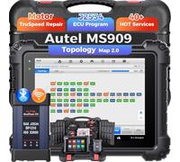 Autel MaxiSys MS909 Strumento Diagnosi Auto: Stesso di MS919 Ultra, Upgrade MS908S PRO II Elite II PRO, MotorTruSpeed Repair, Topologia2.0, Programmazione e Codifica ECU, 40+ Servizi, 3K+ Test Attivi