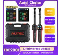 Autel MaxiTPMS TBE200E Esaminatore di profondità del battistrada dei pneumatici Tester laser per la salute dei pneumatici Tester di usura dei dischi dei freni, aggiornamento della doppia fotocamera di