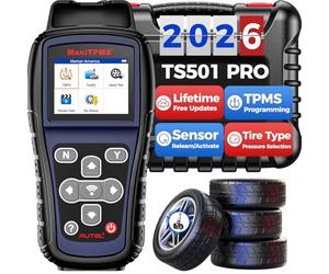 Autel MaxiTPMS TS501 PRO Strumento Programmazione TPMS, Uguale a TS508, Strumento Riapprendimento TPMS 2026 Più Recente di TS501 TS408S, Attiva Riapprendimento 99% Sensori, Programma MX Sensori Autel