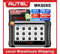 Autel MaxiCOM MK808S, Strumento diagnostico per Auto, Strumento bidirezionale 2025, uguale a MK808BT PRO, Servizio 28+, Test Attivo, Tutti i sistemi diagnostici, codifica