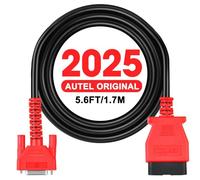 Autel Originale Cavo Prova Principale OBD2, Funziona Solo con Scanner MK808S MK808Z MX808S MK808 MX808 MP808S MP808 DS708 DS808 MS906, 5.6 Piedi 1.7 m, Cavo Prova Diagnostico OBDII a 16 Pin