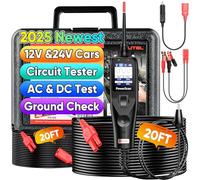 Autel® PowerScan PS100 Tester Circuiti Auto, PowerProbe 12-24V, Rilevatore Cortocircuiti, Rilevatore Cortocircuito, Multimetro Digitale Test Resistenza Relè & Diodi, Controllo Terra, Cavo 12M (Nero)