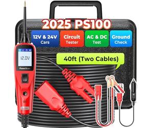 Autel® PowerScan PS100 Tester Circuiti Automobilistici, 12V-24V LCD Display tester Circuito, Rilevatore Cortocircuiti, Multimetro Digitale, Test Resistenza Relè e Diodi, Verifica Messa Terra, Cavo 12M