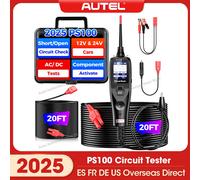 Autel PowerScan PS100 Tester di circuito 12-24V Tester AVOmetro automobilistico Strumento di test di attivazione dei componenti con interruttore aperto/corto