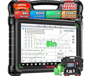 Autel Scanner MaxiCheck MX900 Diagnostic Auto, 2026 Bidirectionnel Identique à MaxiCOM MK900 MK900BT, Ver Supérieures à MK808BT Pro MK808S MX808S, CANFD & DoIP, 40+ Service, Tous Système, OS11
