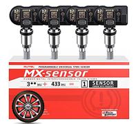 Autel TPMS Sostituzione Pneumatico a Doppia Frequenza per Tutte Automobili, Sensore OE Identicamente Costruito 100%, Valvola Metallo, 4 Pezzi