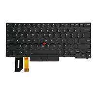 AUTENS Sostituzione tastiera US per Lenovo ThinkPad E480 E485 L480 T480s E490 E495 T490 L490 R480 R490 Laptop Retroilluminazione