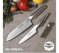 Autentica qualità giapponese: il set di coltelli GLOBAL GST-B46 interamente i...