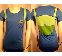 Autentico Adventure Time i Am Finn Jake Tasca Maglietta Costume Cosplay Xs-Xl