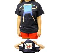Autentico ADVENTURE TIME Reversibile Finn Maschera Costume Adulto Shirt S M L XL