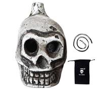 Autentico Aztec Whistle - Aztec Death Whistle | Skull Spooky Human Death Scream Whistle Loud, Autentico Human Sounding Thunder Echoes Of Ancient Warriors High Decibels For Death/Sacrificio Rituali