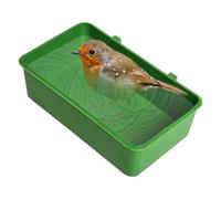 Autentico Bird Bath, Parrot Shower Tub, 8 x 6 pollici Bath with 2 side Hooks, Multifunctional Gage Accessory, Pet Care Tool with Sturdy Build, Bird Tub for Small and Medium Birds