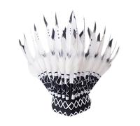 Autentico copricapo di piuma - Coperte indiane per bambini, accessorio per feste in stile, sostegno del festival culturale, costume fotografico, gioco di ruolo, idea regalo per bambini e adulti