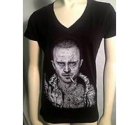 Autentico David Gonzales Dga Jaded Tatuaggio West Coast Ragazze Scollo V Camicia