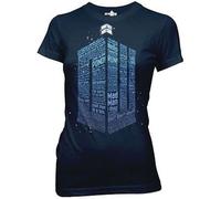 Autentico Dr Doctor Who Tardis Logo Di Parole Fantascienza BBC TV Juniors Jrs XL