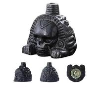 Autentico fischietto della morte azteco, vero urlo | Arte e cultura da collezione, for Halloween e il Giorno dei Morti(Black)