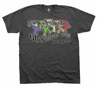 Autentico Grateful Dead Trippy Bears Classico Musica Rock Uomo Maglia M L XL 2XL