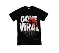 Autentico Il WALKING DEAD Gone Virale Virus Sangue Splatter Zombie T Shirt 2Xl