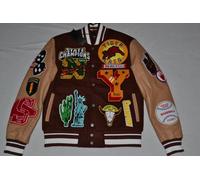 Autentico Jordan Craig Impero Città Varsity Giacca Uomo Rubino Nuovo
