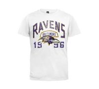 Autentico Junk Food Baltimore Ravens Calcio Uomo Kick Spento Crew T Shirt S-2XL