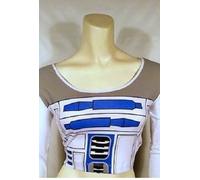 Autentico Star Wars I Am R2D2 Crop Top Cosplay Manica Lunga Shirt S-XL