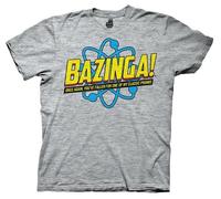 Autentico The Big Bang Theory Bazinga Once Ancora Uomo Triblend Grigio Camicia
