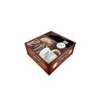 Authentic Barber Club Premium: Coffret avec un peigne en bois, un mug en céramique, un beau bonnet, une paire de ciseaux