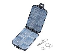 Authentic Fishing Clip, Spin Line Connector Set, Heavy Duty Swivel with Fast Attach, Anti Rust Hook Link System, Compact Fishing Hardware with Secure Grip, Outdoor Angling for River Sea