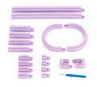 Authentic Knitting Board Telaio Multi-Maglia Regolabile, Parti a Scatto, Calibro Piccolo e Grande