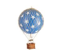 Authentic Models - Palloncino decorativo portatile, palloncino - Travels Light - Blue Stars - (diametro x altezza) 30 x 18 cm