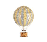 Authentic Models | Palloncino decorativo Travels Light AP161SI | Diametro: 18 cm | Argento Ivory | Miniatura palloncino ad aria calda decorativo