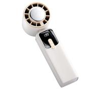 Authentic Portable Fan, Digital Display Foldable, Cooling Bladeless Design, Quiet Handheld Rechargeable, Personal Cooling Accessory for Outdoor Summer Beach Vacation Commuting Camping Picnic Women Men