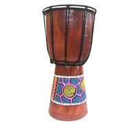 Authentic Stile Africano Piccolo 20 cm alto Intagliato A Mano Tamburo Di Djembe - Grande Suono, Commercio Equo E Solidale