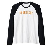 Authentic Tennessee Throwback Classic Orange Fan Gear Maglia con Maniche Raglan